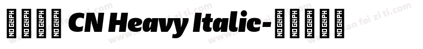 星汉等宽 CN Heavy Italic字体转换